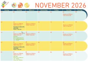 FUERstenried Kalender November 2026